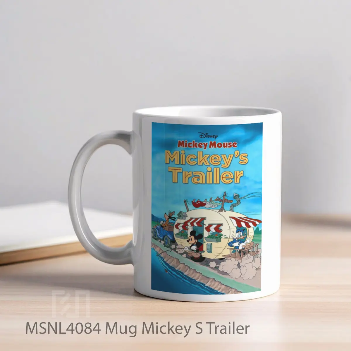 Mug Mickey S Trailer Gelas Keramik Tema Film MSNL4084 - Tampak Kiri