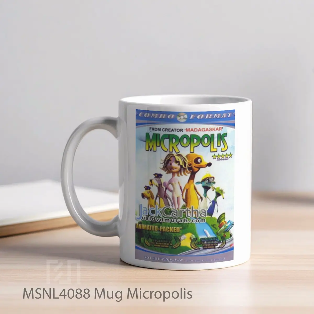 Mug Micropolis Gelas Keramik Tema Film MSNL4088 - Tampak Kiri