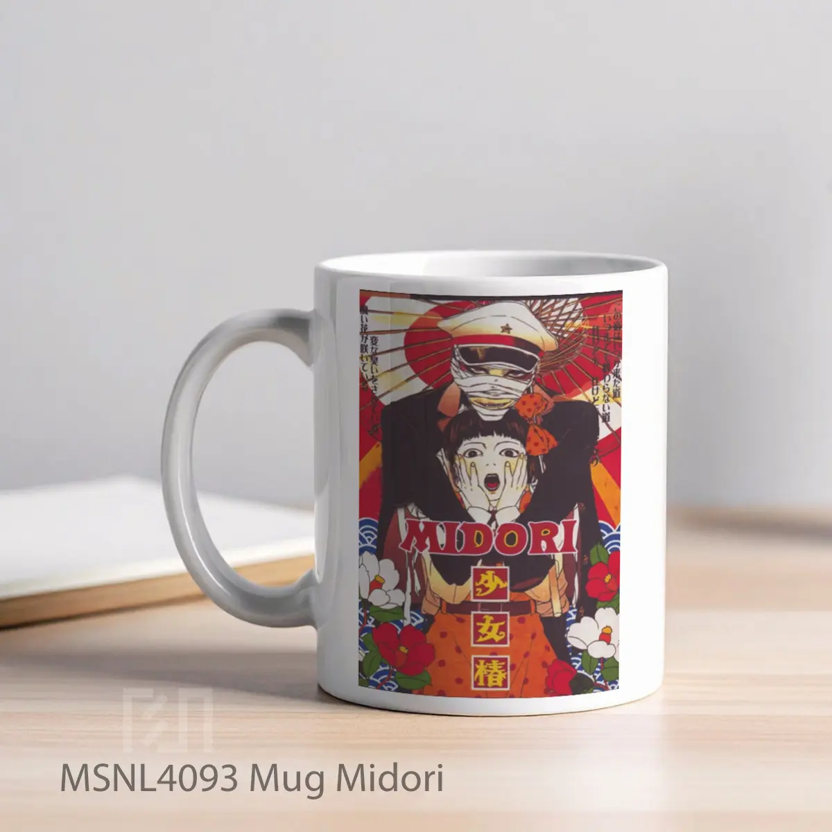 Mug Midori Gelas Keramik Tema Film MSNL4093 - Tampak Kiri