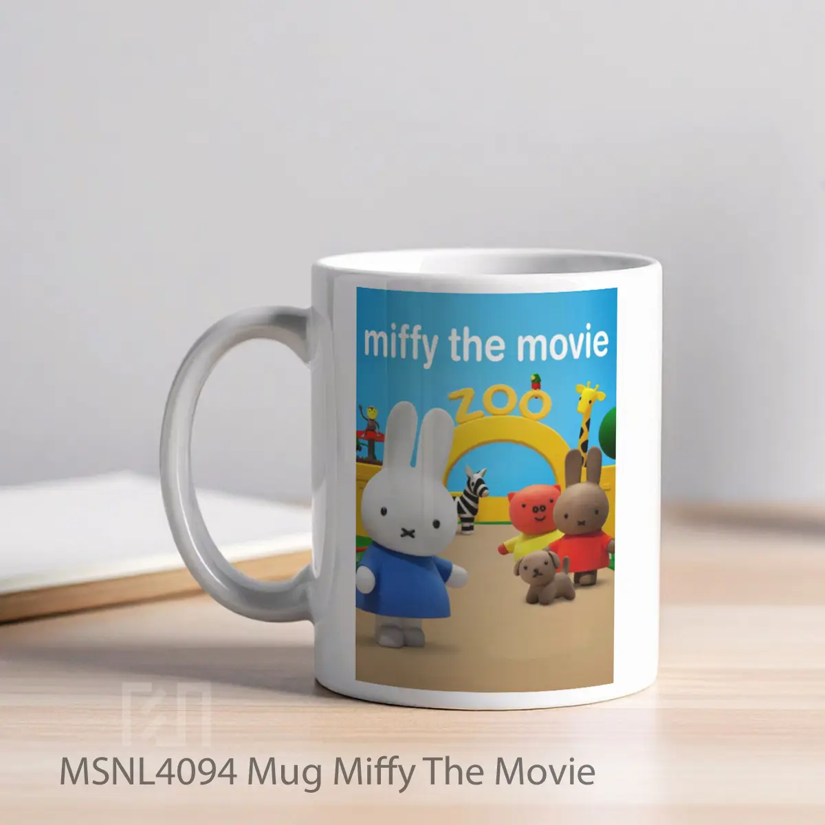 Mug Miffy The Movie Gelas Keramik Tema Film MSNL4094 - Tampak Kiri