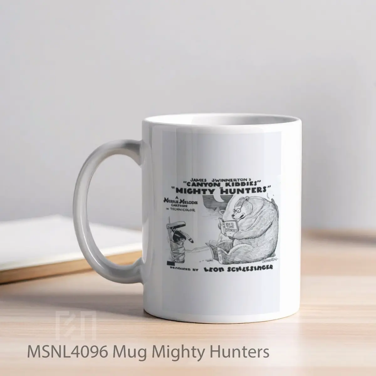 Mug Mighty Hunters Gelas Keramik Tema Film MSNL4096 - Tampak Kiri