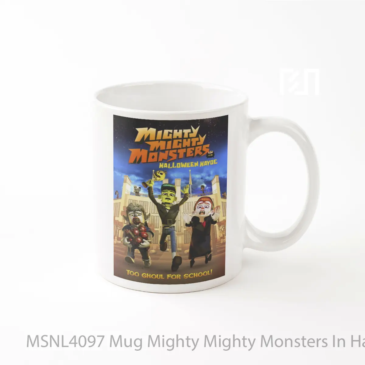 Mug Mighty Mighty Monsters In Halloween Havoc Gelas Keramik Tema Film MSNL4097