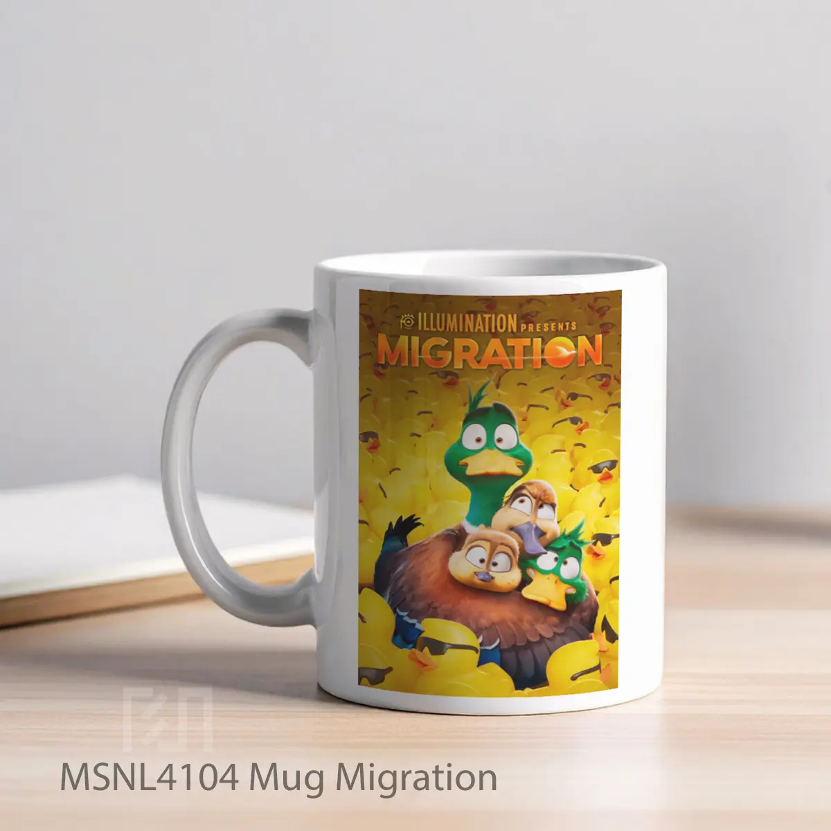 Mug Migration Gelas Keramik Tema Film MSNL4104 - Tampak Kiri