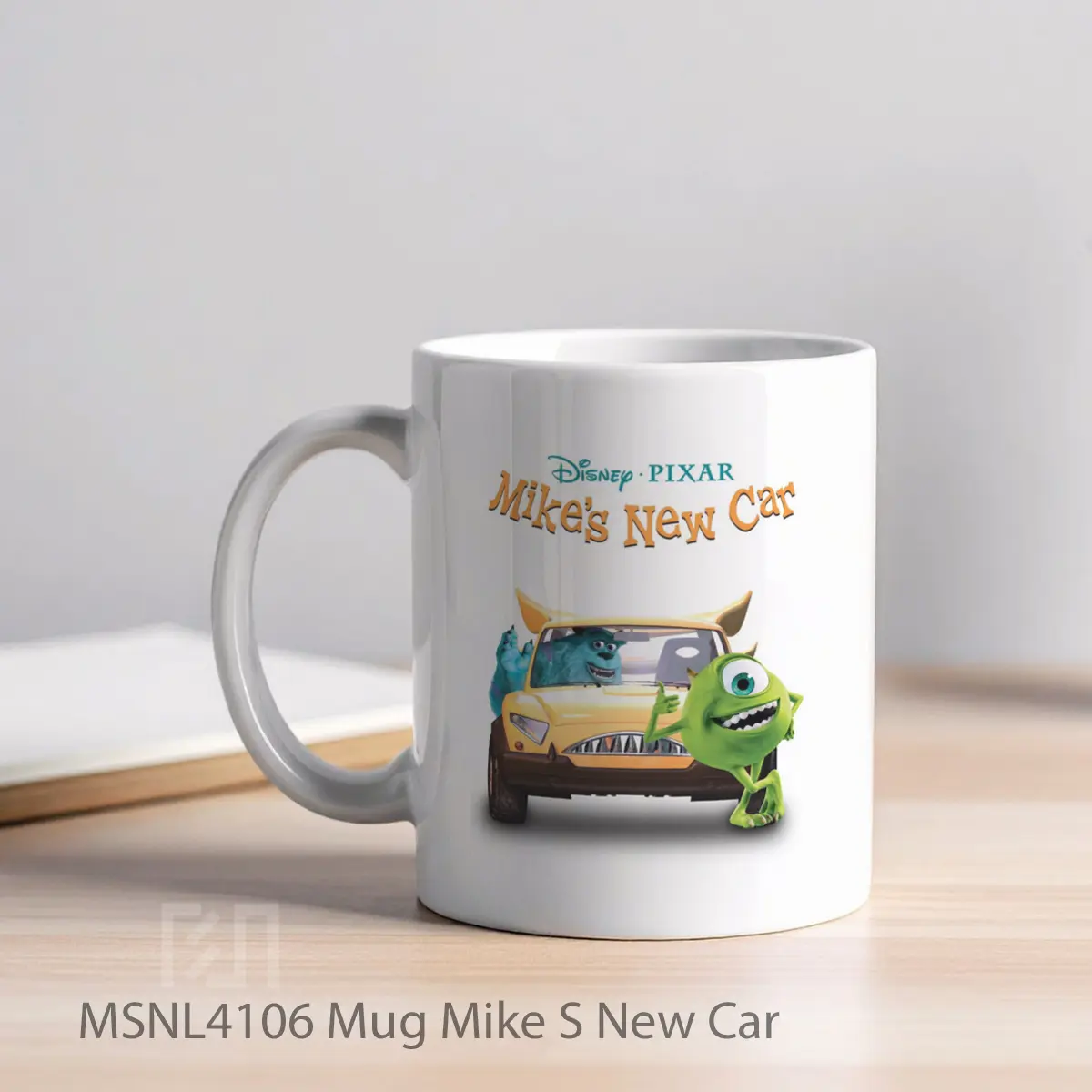Mug Mike S New Car Gelas Keramik Tema Film MSNL4106 - Tampak Kiri