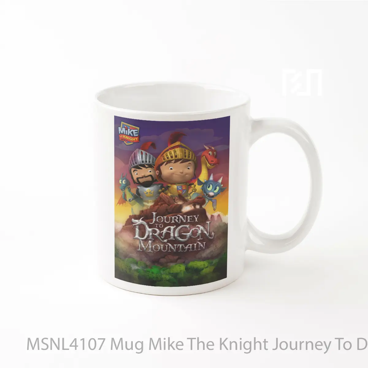 Mug Mike The Knight Journey To Dragon Mountain Gelas Keramik Tema Film MSNL4107