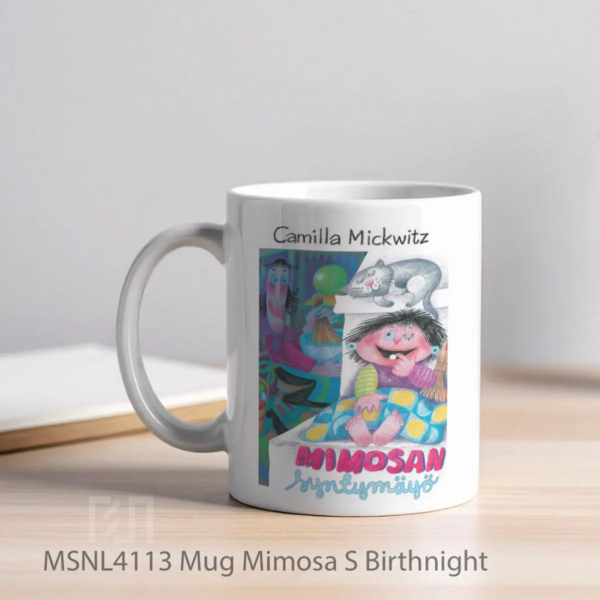 Mug Mimosa S Birthnight Gelas Keramik Tema Film MSNL4113 - Tampak Kiri