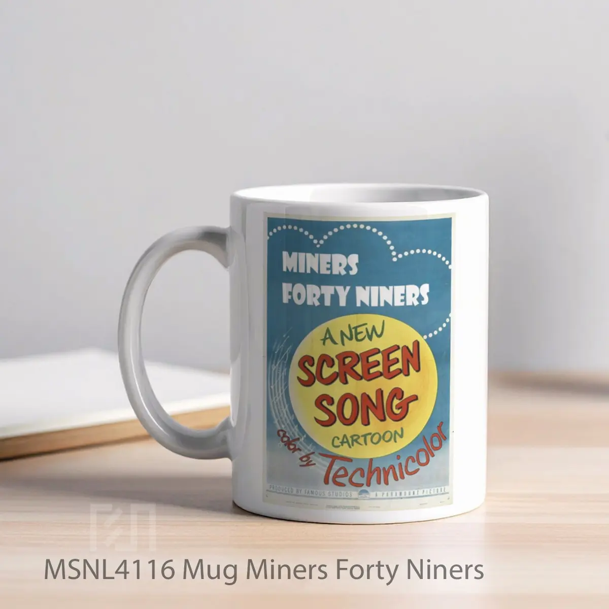 Mug Miners Forty Niners Gelas Keramik Tema Film MSNL4116 - Tampak Kiri