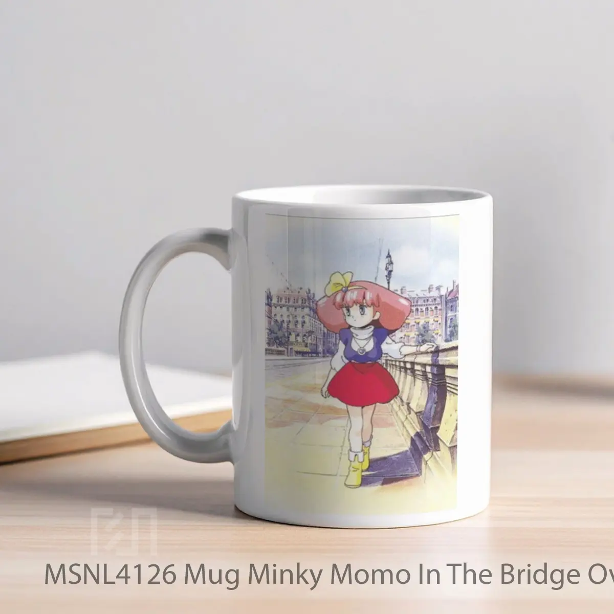 Mug Minky Momo In The Bridge Over Dreams Gelas Keramik Tema Film MSNL4126 - Tampak Kiri