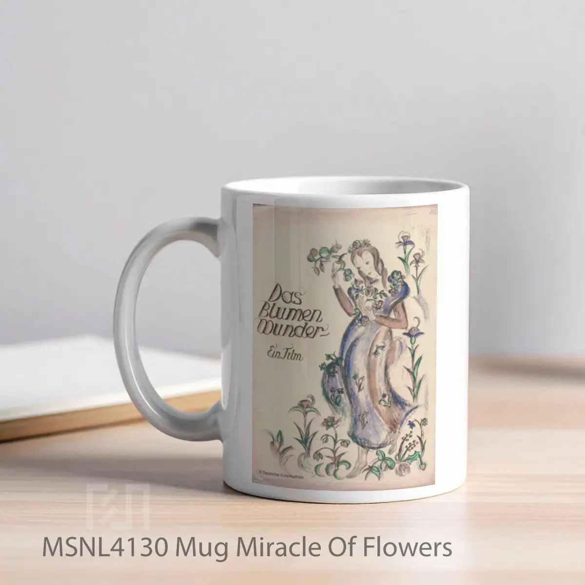 Mug Miracle Of Flowers Gelas Keramik Tema Film MSNL4130 - Tampak Kiri