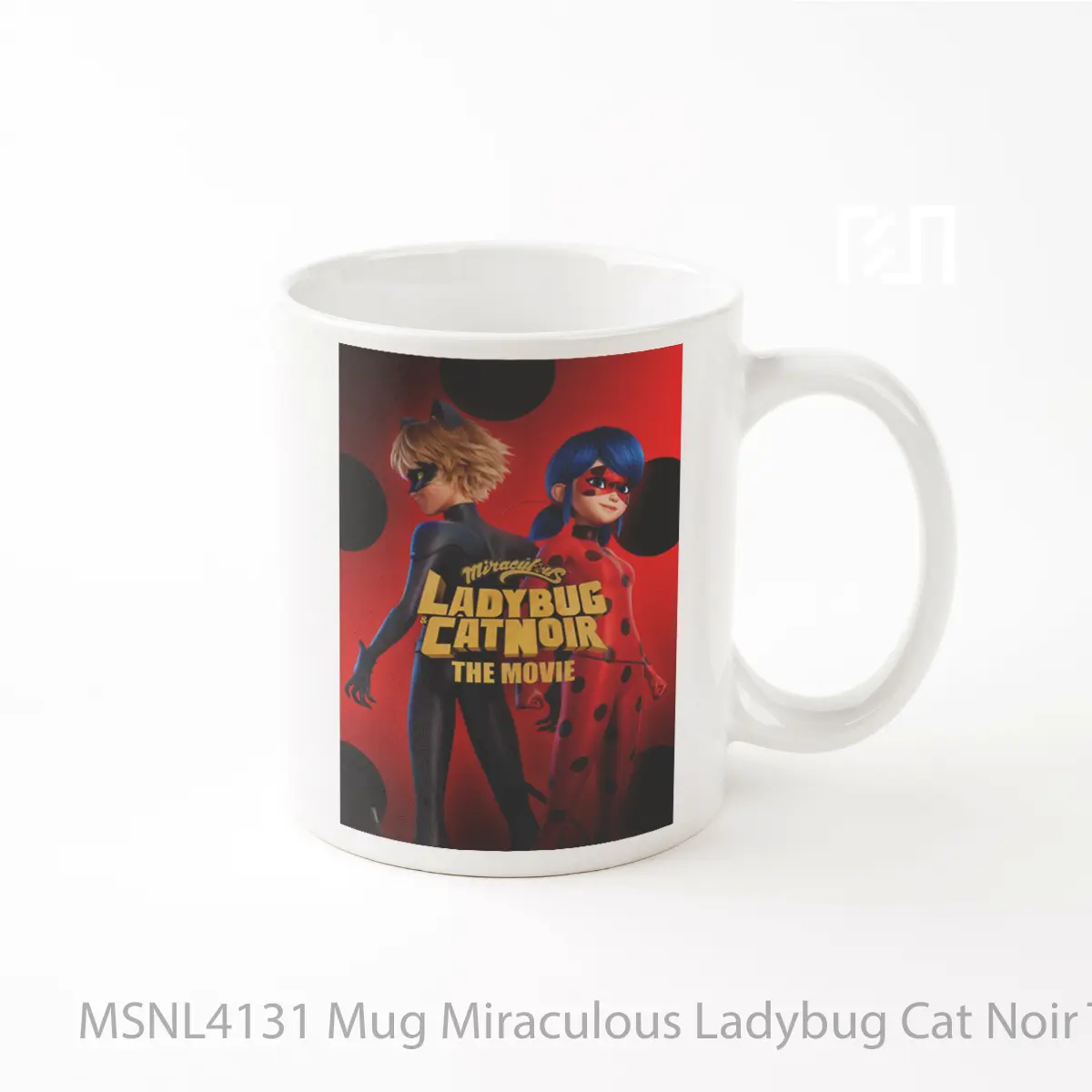 Mug Miraculous Ladybug Cat Noir The Movie Gelas Keramik Tema Film MSNL4131
