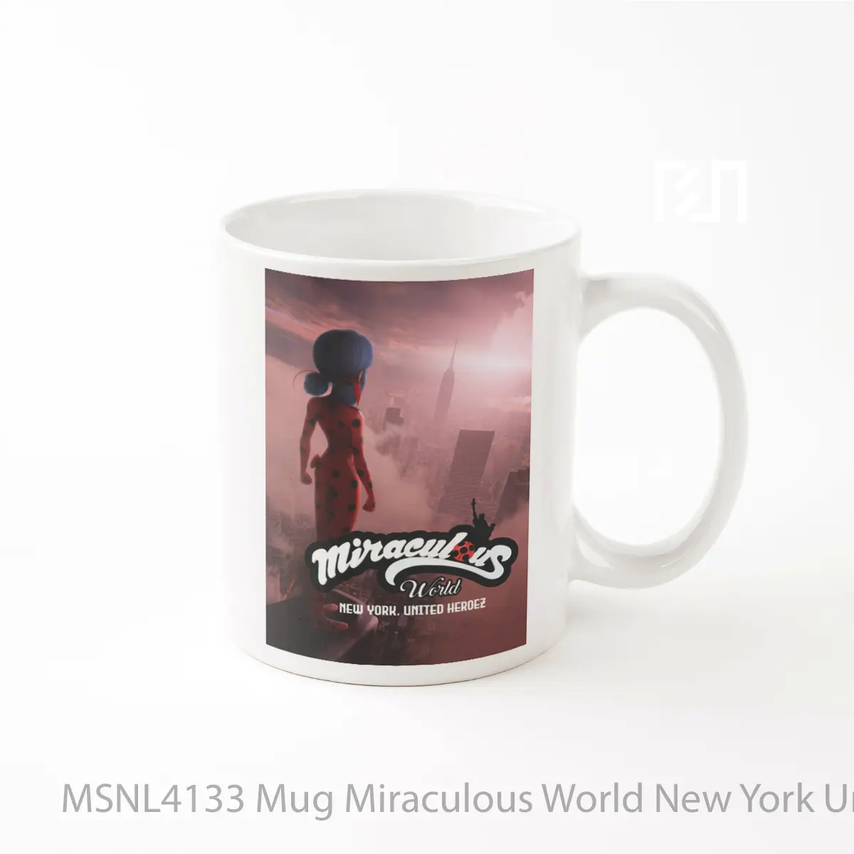 Mug Miraculous World New York United Heroez Gelas Keramik Tema Film MSNL4133