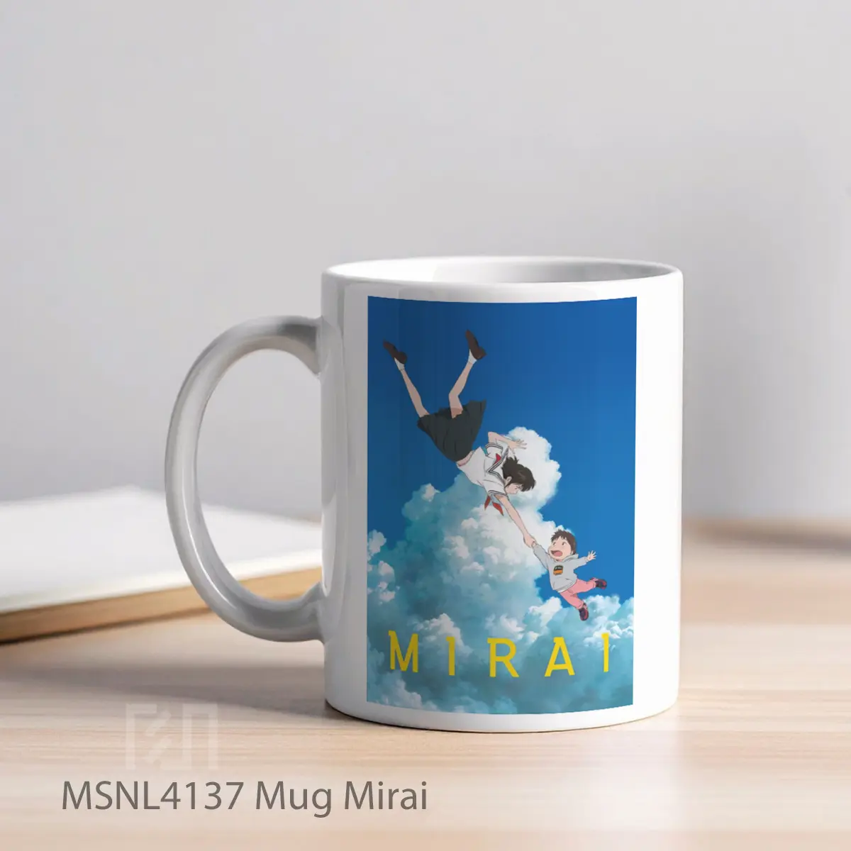 Mug Mirai Gelas Keramik Tema Film MSNL4137 - Tampak Kiri