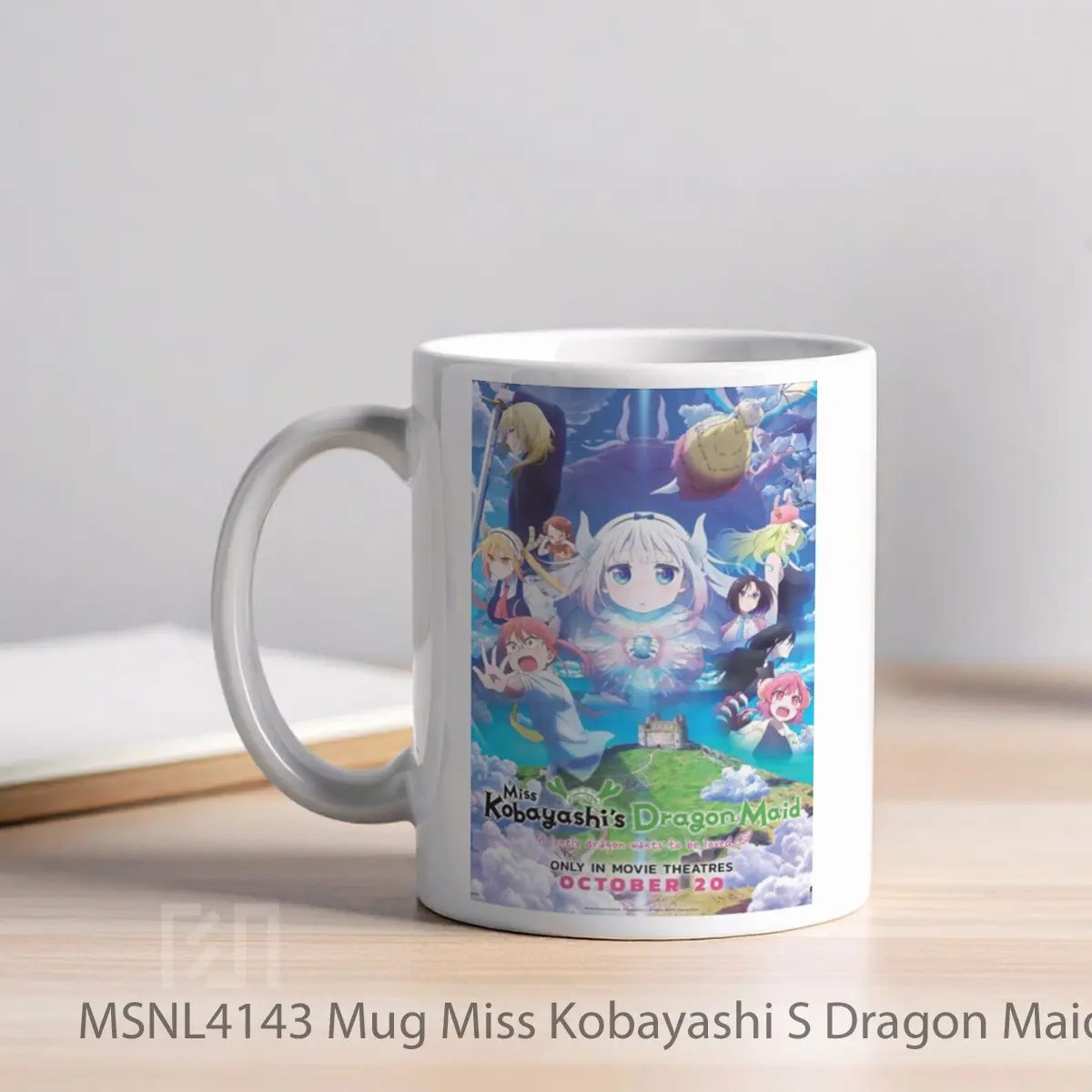 Mug Miss Kobayashi S Dragon Maid A Lonely Dragon Wants To Be Loved Gelas Keramik Tema Film MSNL4143 - Tampak Kiri