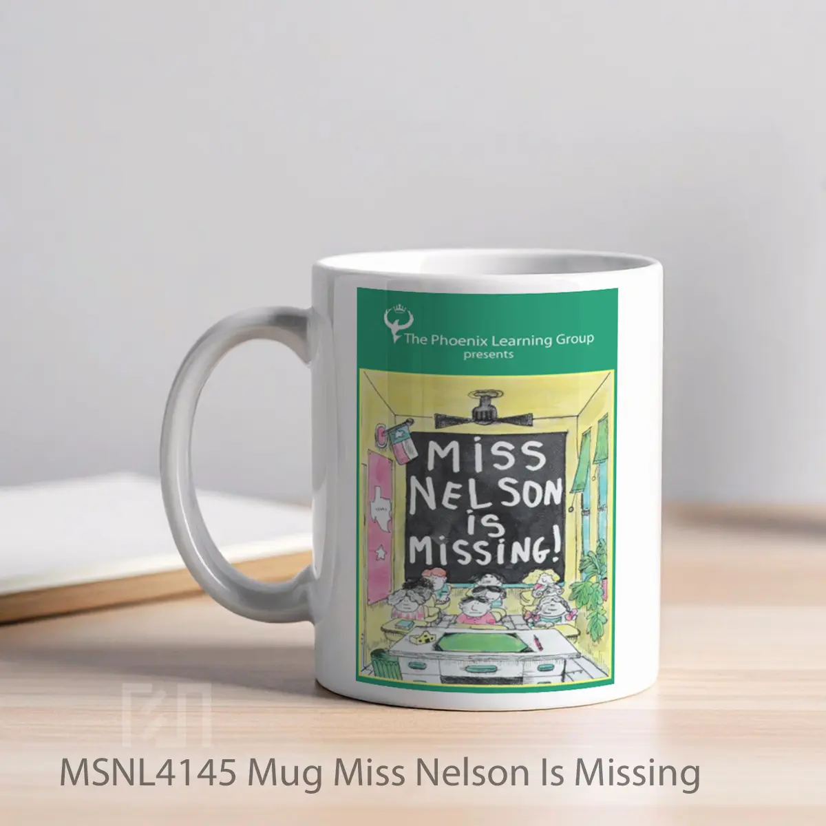 Mug Miss Nelson Is Missing Gelas Keramik Tema Film MSNL4145 - Tampak Kiri