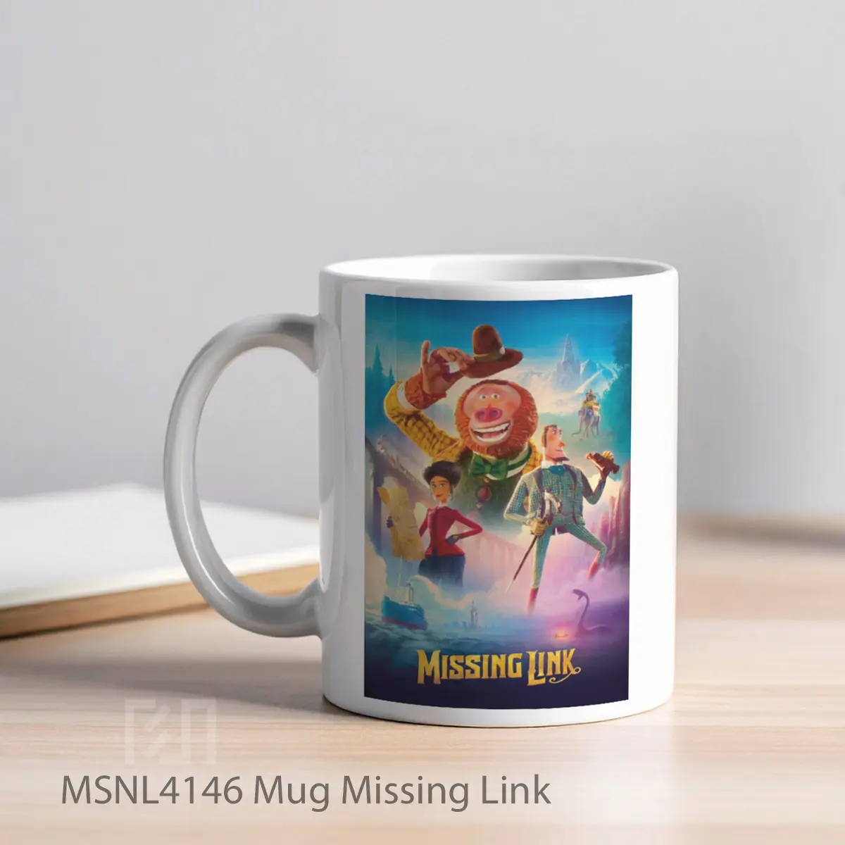 Mug Missing Link Gelas Keramik Tema Film MSNL4146 - Tampak Kiri