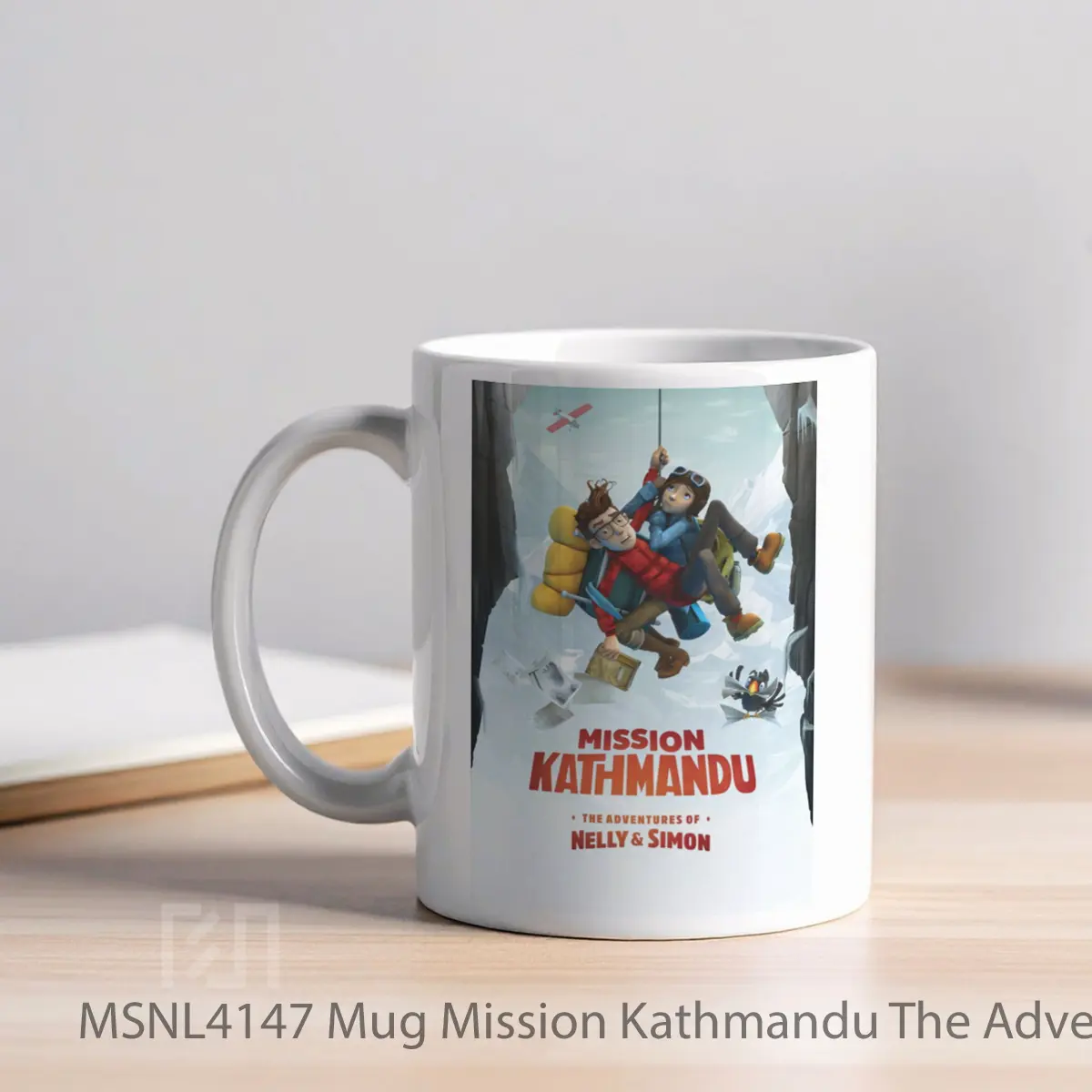 Mug Mission Kathmandu The Adventures Of Nelly Simon Gelas Keramik Tema Film MSNL4147 - Tampak Kiri