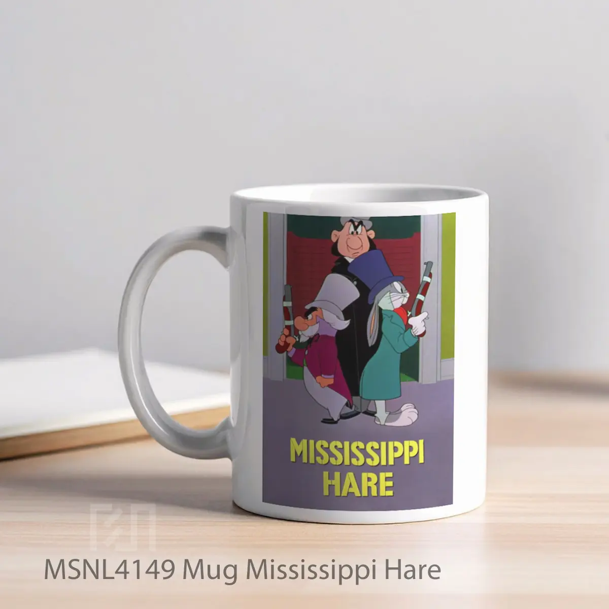 Mug Mississippi Hare Gelas Keramik Tema Film MSNL4149 - Tampak Kiri