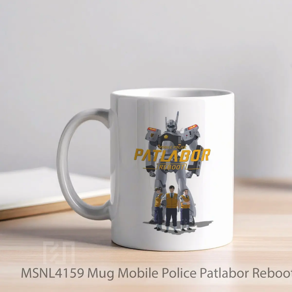 Mug Mobile Police Patlabor Reboot Gelas Keramik Tema Film MSNL4159 - Tampak Kiri