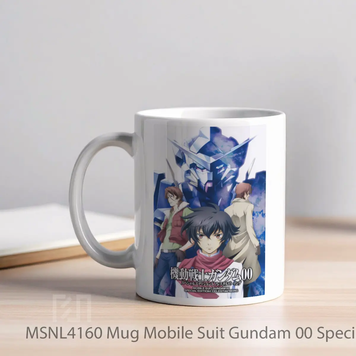 Mug Mobile Suit Gundam 00 Special Edition I Celestial Being Gelas Keramik Tema Film MSNL4160 - Tampak Kiri
