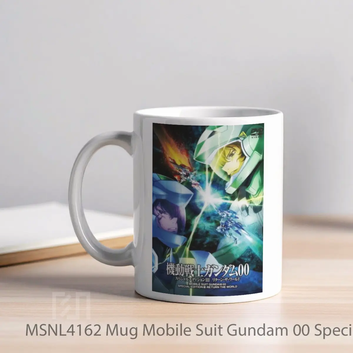 Mug Mobile Suit Gundam 00 Special Edition Iii Return The World Gelas Keramik Tema Film MSNL4162 - Tampak Kiri