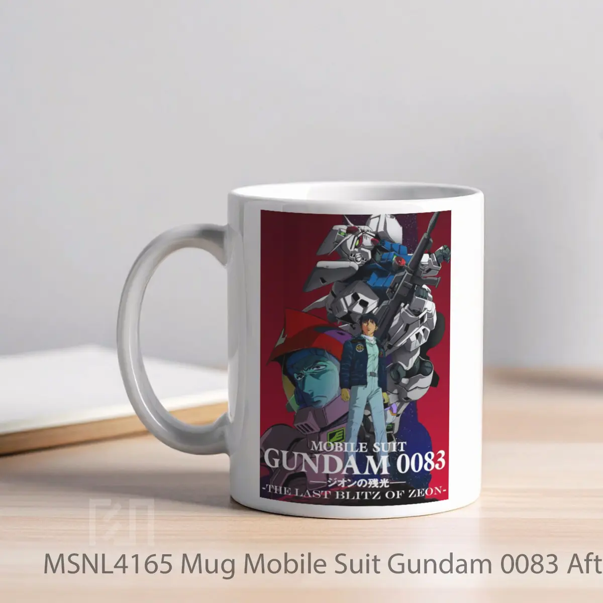 Mug Mobile Suit Gundam 0083 Afterglow Of Zeon Gelas Keramik Tema Film MSNL4165 - Tampak Kiri