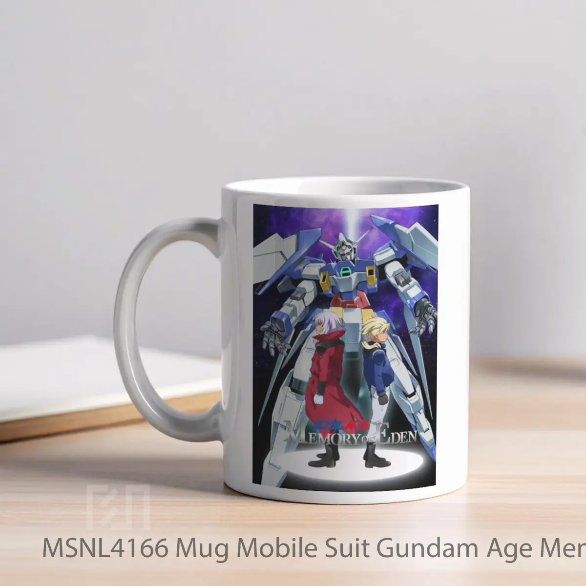 Mug Mobile Suit Gundam Age Memory Of Eden Gelas Keramik Tema Film MSNL4166 - Tampak Kiri