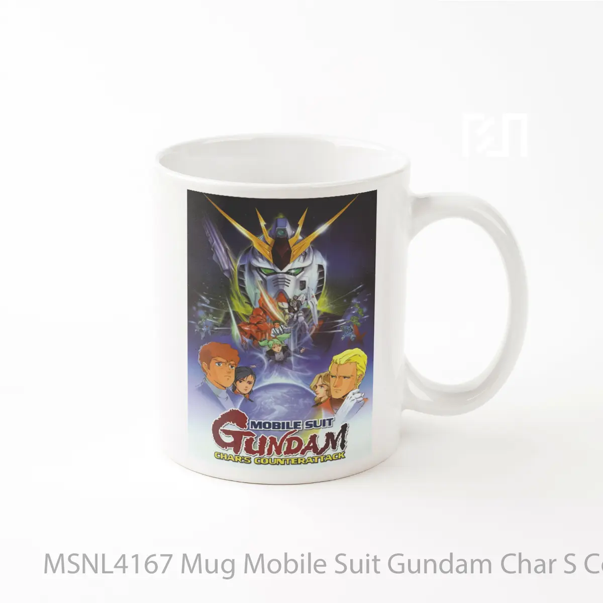 Mug Mobile Suit Gundam Char S Counterattack Gelas Keramik Tema Film MSNL4167