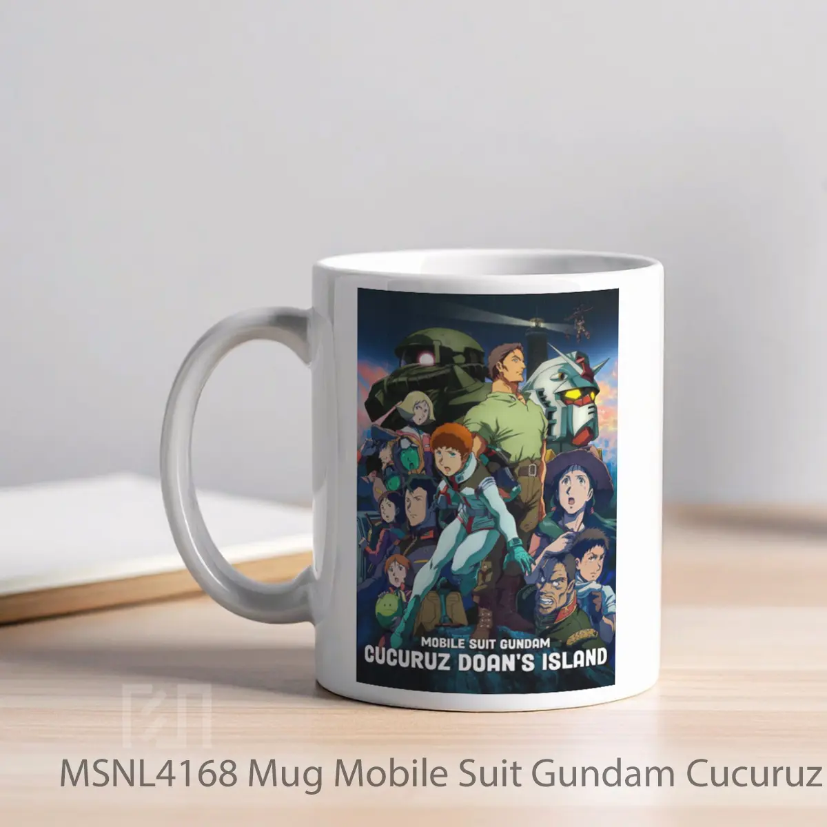 Mug Mobile Suit Gundam Cucuruz Doan S Island Gelas Keramik Tema Film MSNL4168 - Tampak Kiri