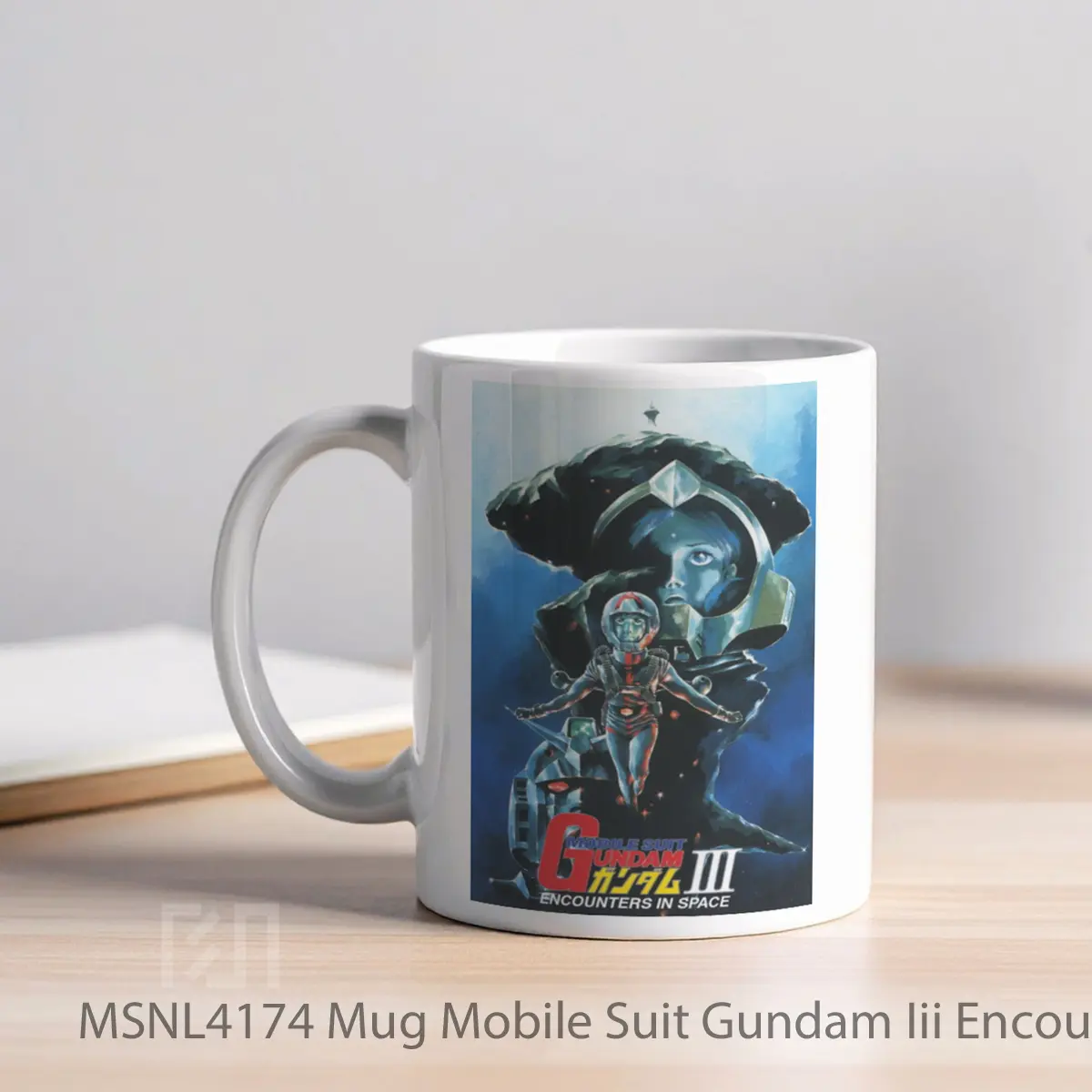 Mug Mobile Suit Gundam Iii Encounters In Space Gelas Keramik Tema Film MSNL4174 - Tampak Kiri