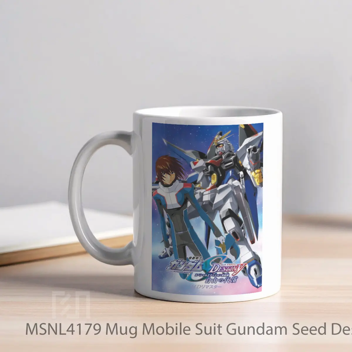 Mug Mobile Suit Gundam Seed Destiny Tv Movie Iv The Cost Of Freedom Gelas Keramik Tema Film MSNL4179 - Tampak Kiri