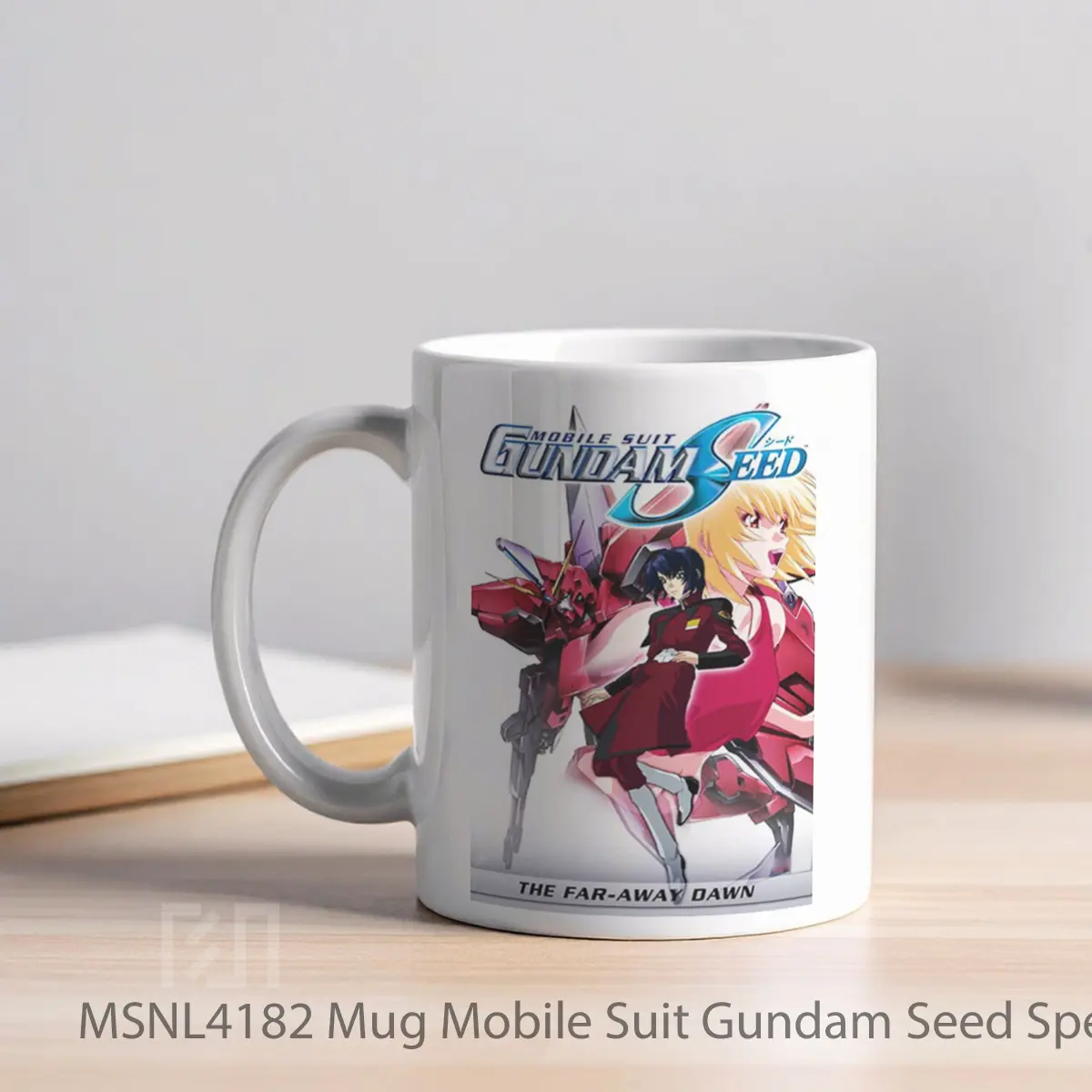 Mug Mobile Suit Gundam Seed Special Edition Ii The Far Away Dawn Gelas Keramik Tema Film MSNL4182 - Tampak Kiri