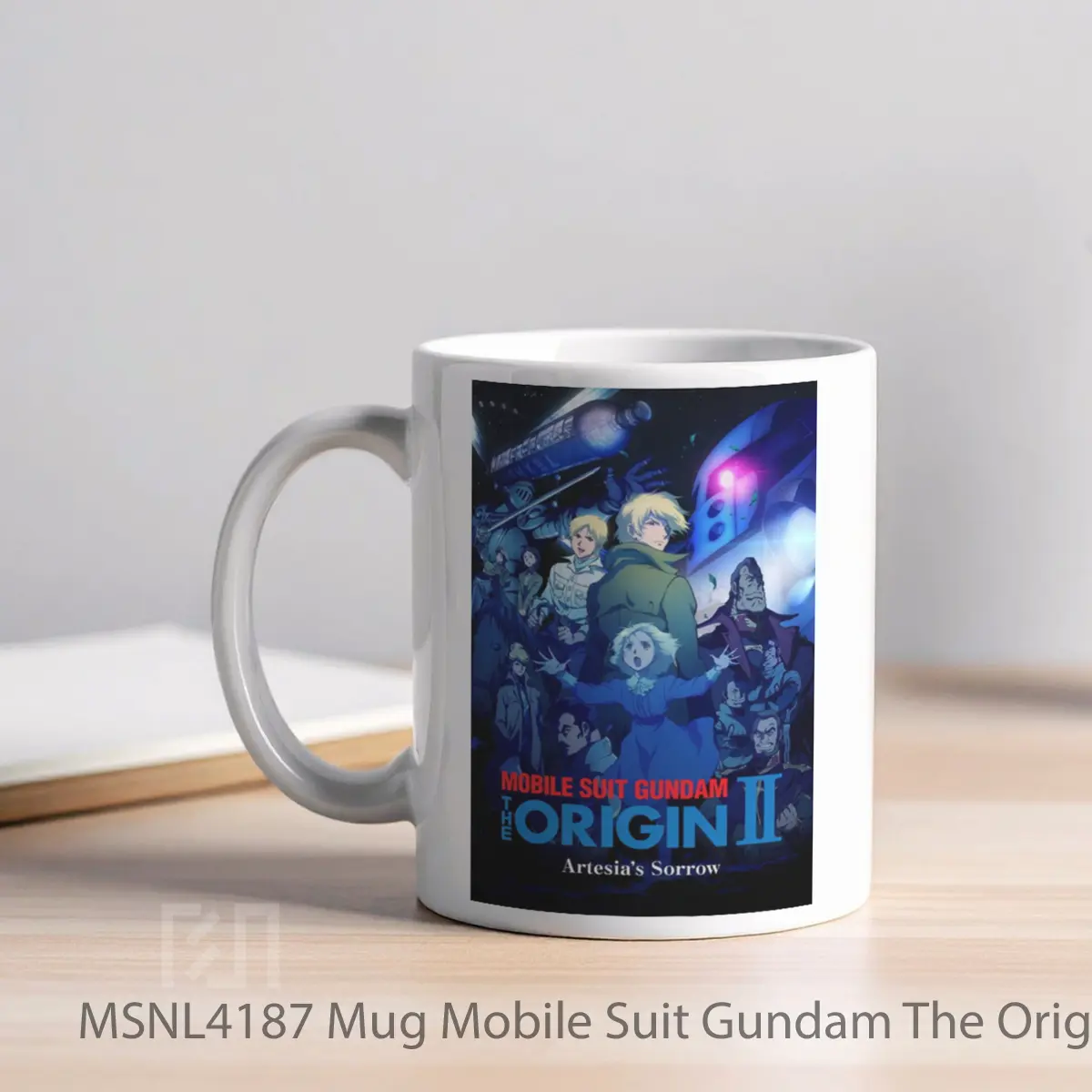 Mug Mobile Suit Gundam The Origin Ii Artesia S Sorrow Gelas Keramik Tema Film MSNL4187 - Tampak Kiri