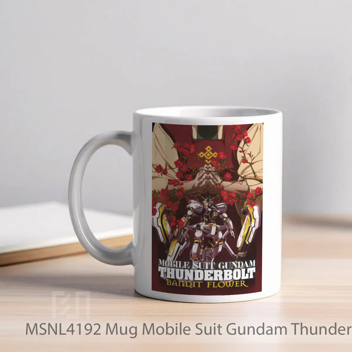 Mug Mobile Suit Gundam Thunderbolt Bandit Flower Gelas Keramik Tema Film MSNL4192 - Tampak Kiri