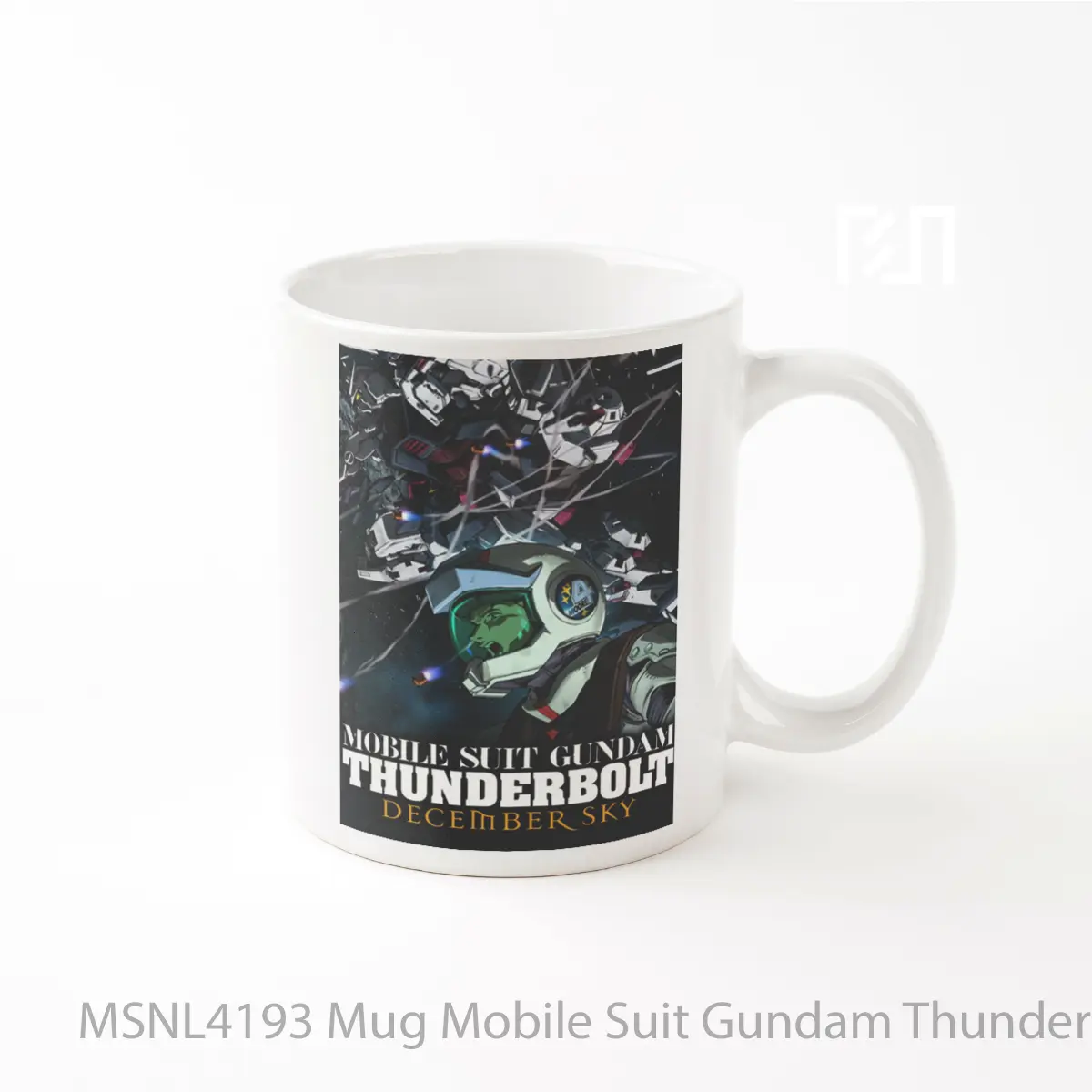 Mug Mobile Suit Gundam Thunderbolt December Sky Gelas Keramik Tema Film MSNL4193