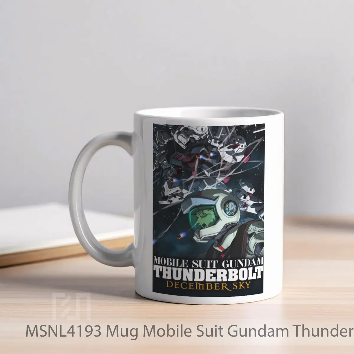 Mug Mobile Suit Gundam Thunderbolt December Sky Gelas Keramik Tema Film MSNL4193 - Tampak Kiri