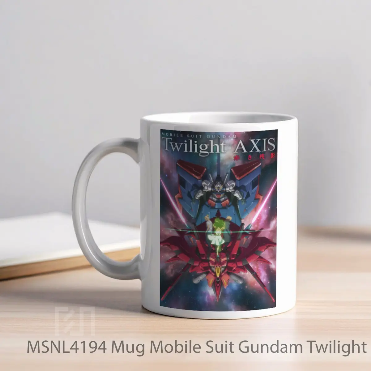 Mug Mobile Suit Gundam Twilight Axis Remain Of The Red Gelas Keramik Tema Film MSNL4194 - Tampak Kiri