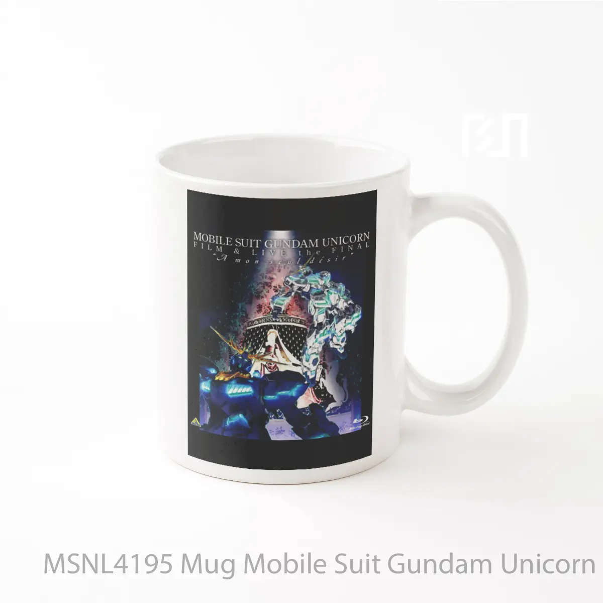 Mug Mobile Suit Gundam Unicorn Film And Live The Final A Mon Seul Desir Gelas Keramik Tema Film MSNL4195