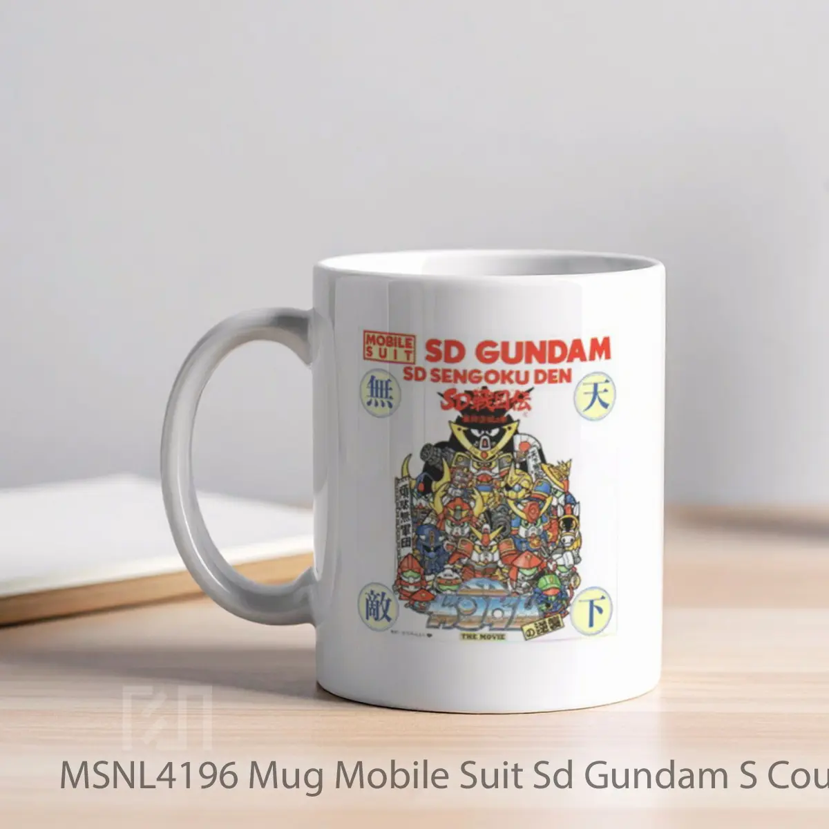 Mug Mobile Suit Sd Gundam S Counterattack Gelas Keramik Tema Film MSNL4196 - Tampak Kiri