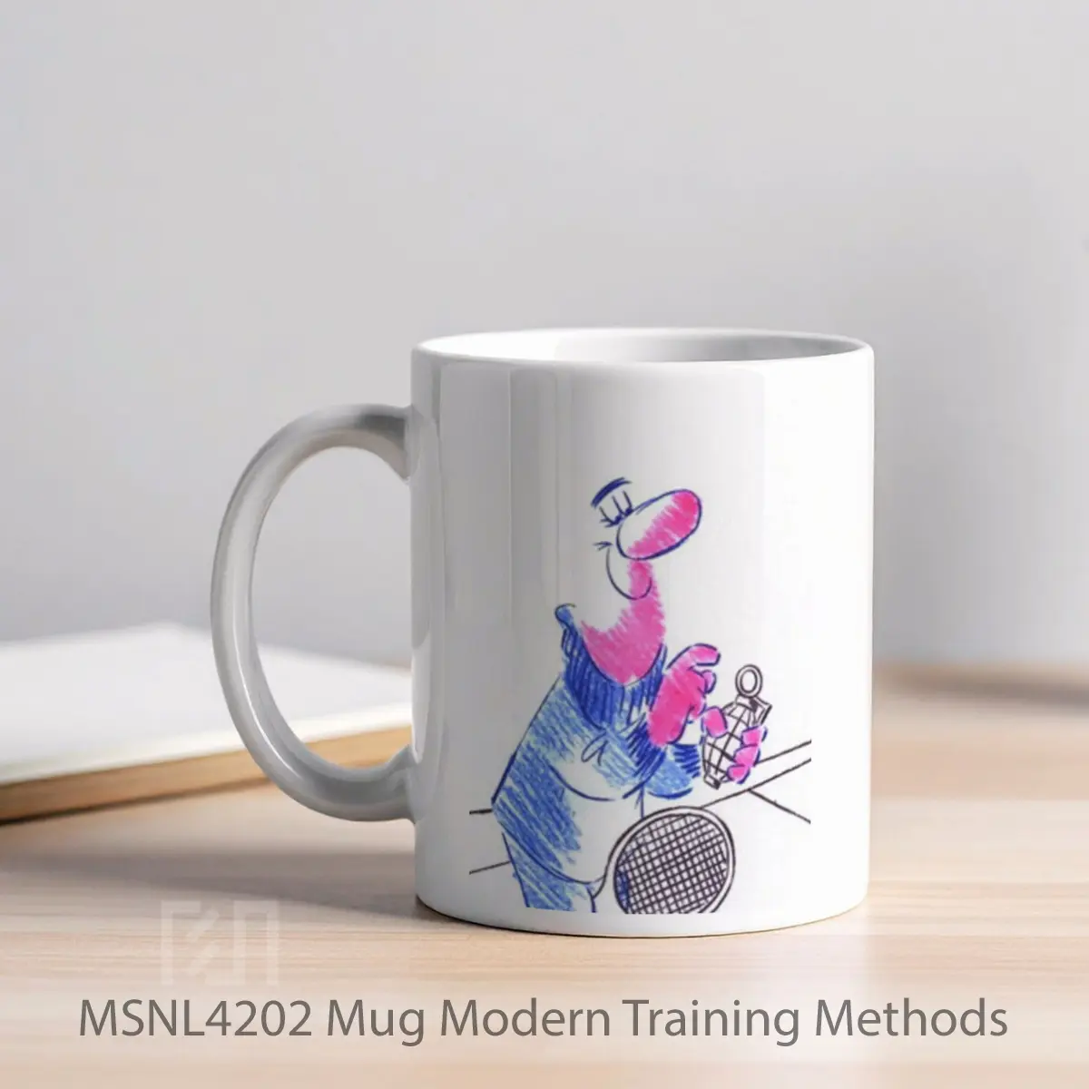 Mug Modern Training Methods Gelas Keramik Tema Film MSNL4202 - Tampak Kiri