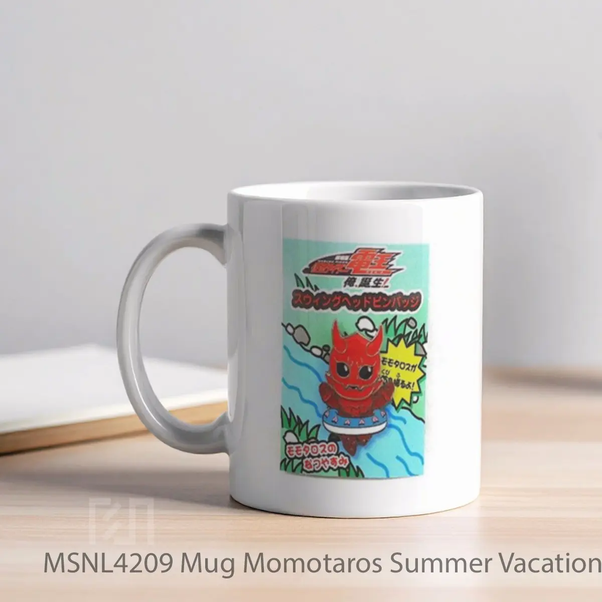 Mug Momotaros Summer Vacation Gelas Keramik Tema Film MSNL4209 - Tampak Kiri