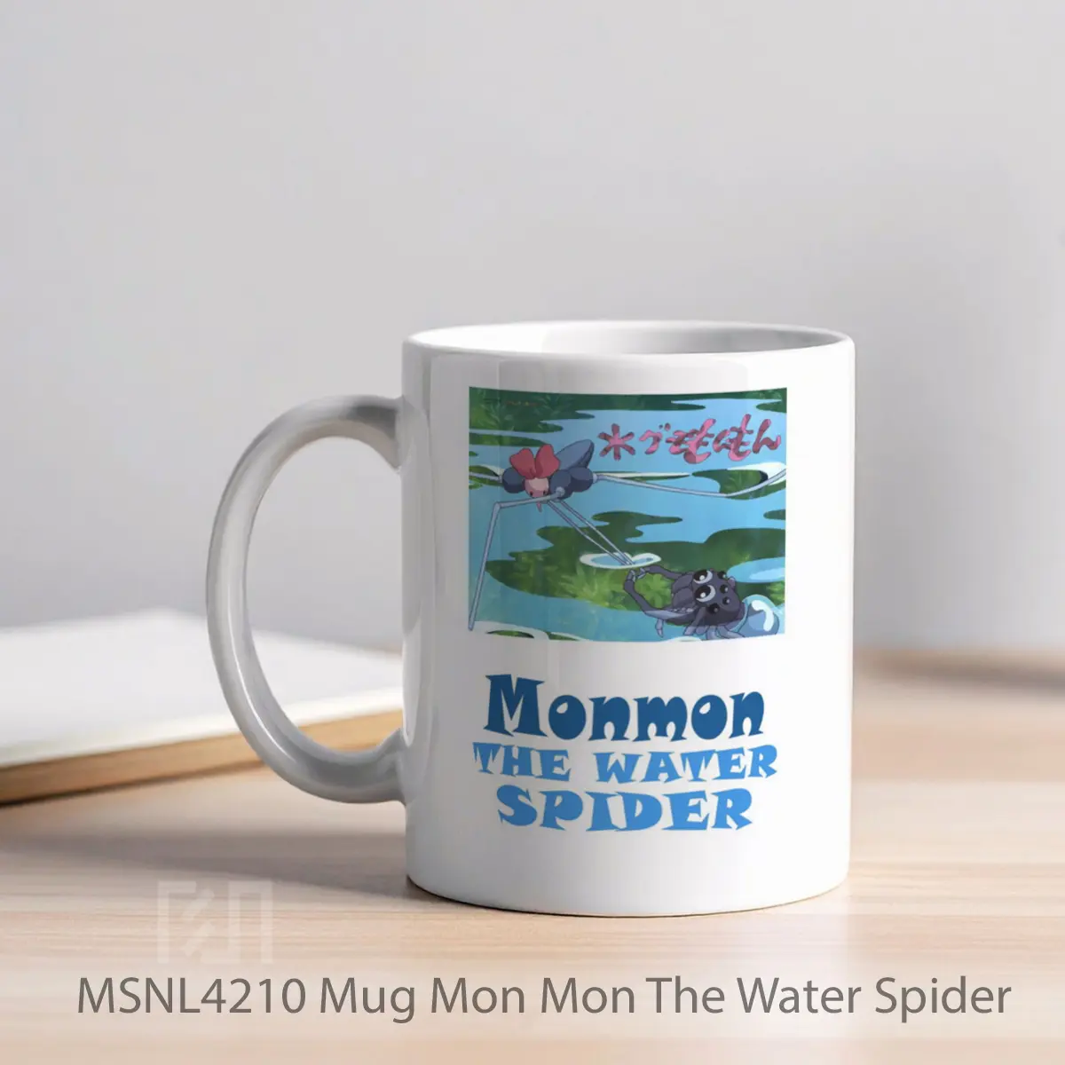 Mug Mon Mon The Water Spider Gelas Keramik Tema Film MSNL4210 - Tampak Kiri