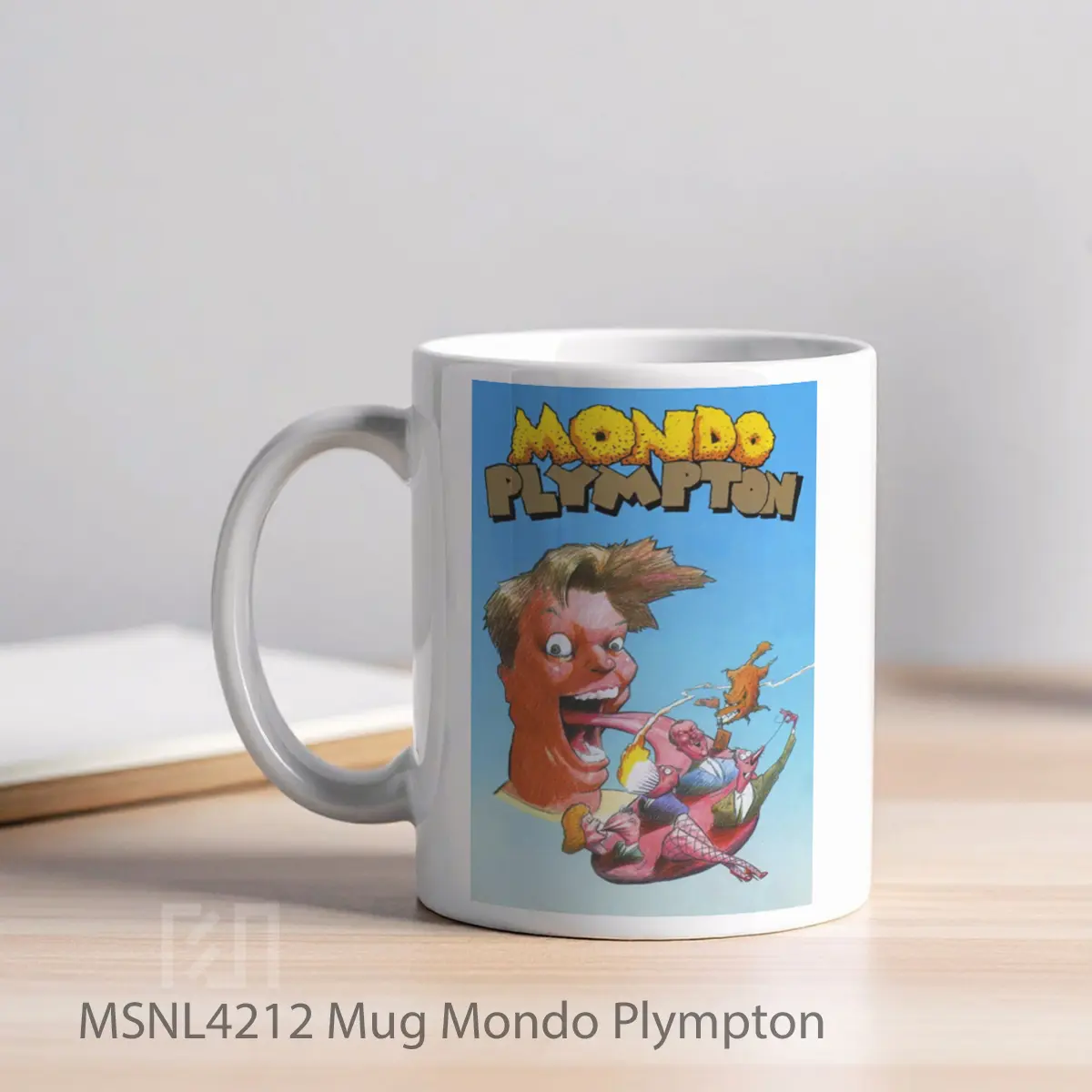 Mug Mondo Plympton Gelas Keramik Tema Film MSNL4212 - Tampak Kiri