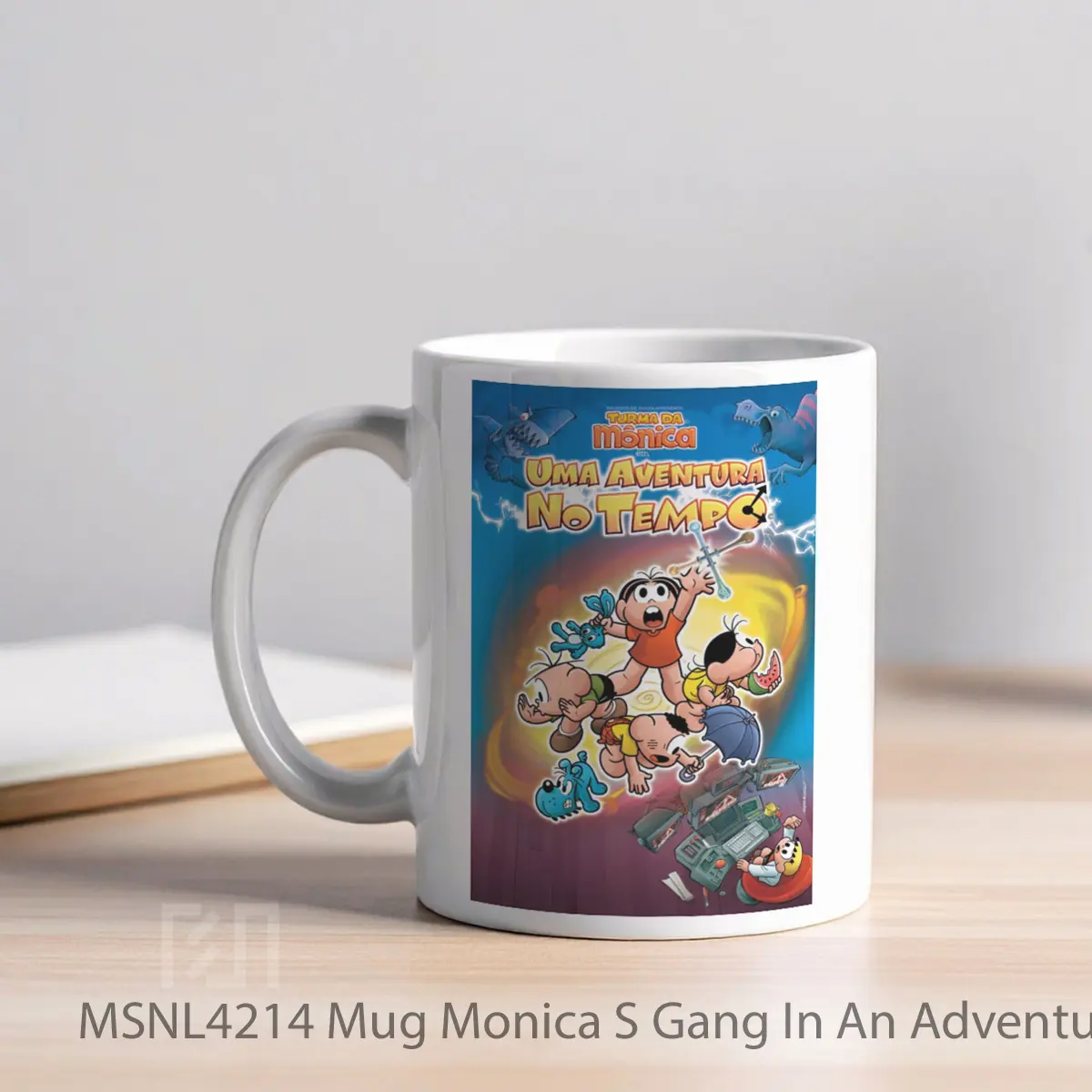 Mug Monica S Gang In An Adventure In Time Gelas Keramik Tema Film MSNL4214 - Tampak Kiri