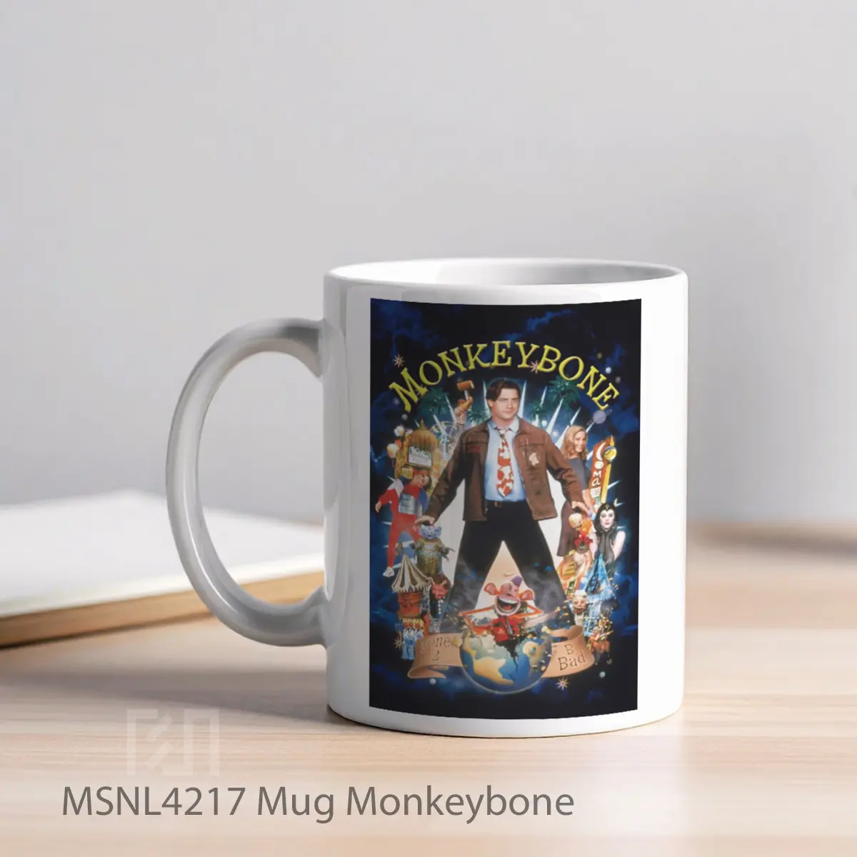 Mug Monkeybone Gelas Keramik Tema Film MSNL4217 - Tampak Kiri