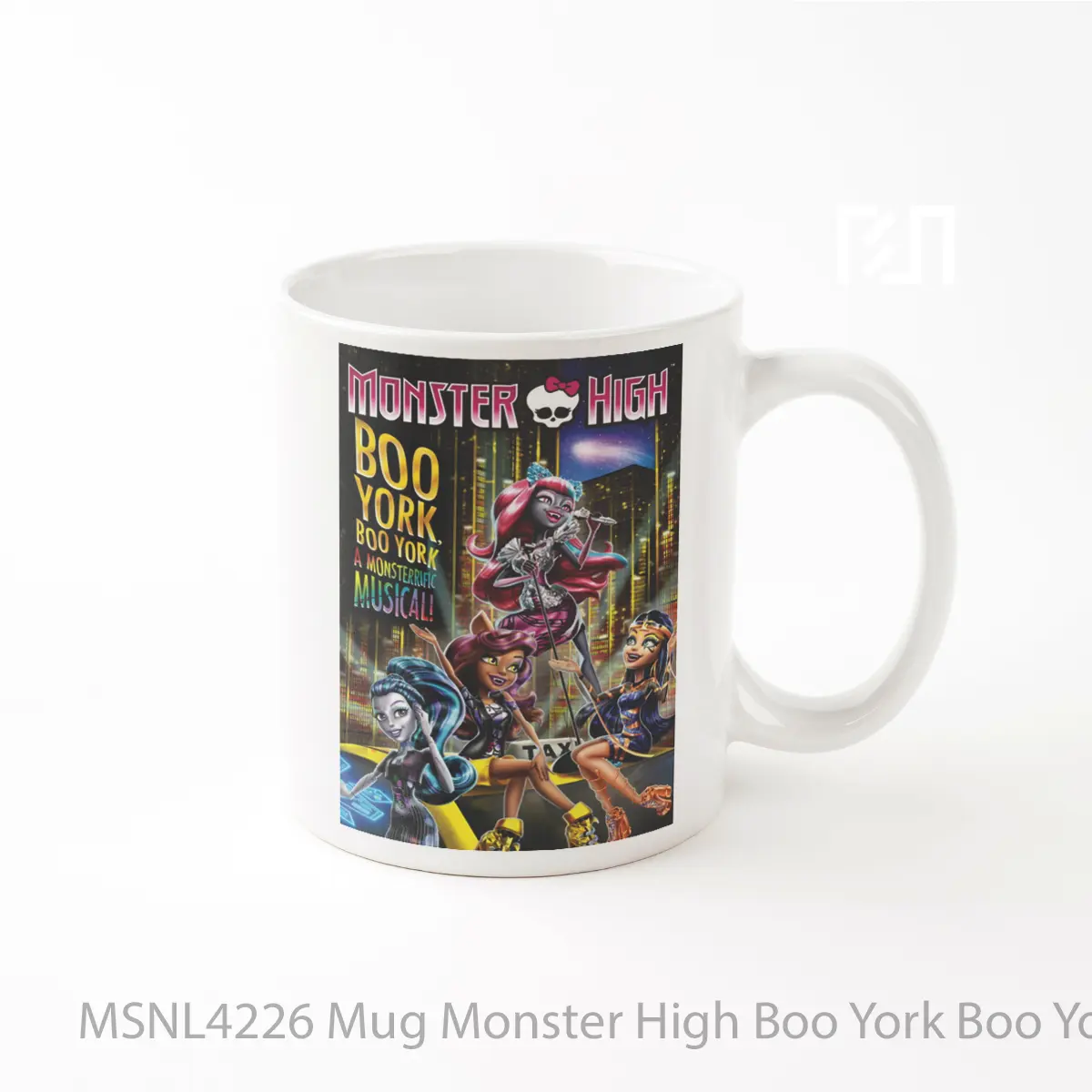 Mug Monster High Boo York Boo York Gelas Keramik Tema Film MSNL4226