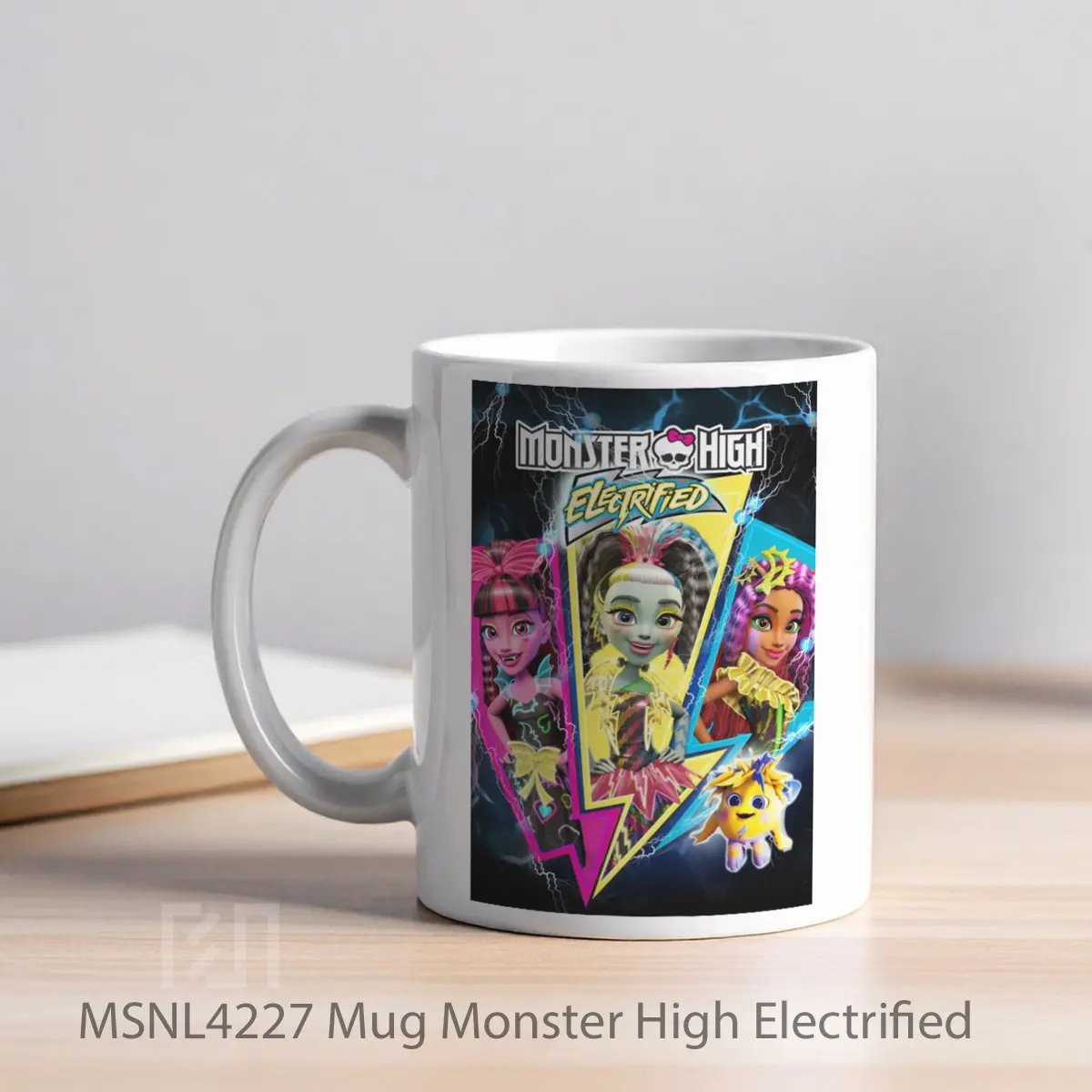 Mug Monster High Electrified Gelas Keramik Tema Film MSNL4227 - Tampak Kiri