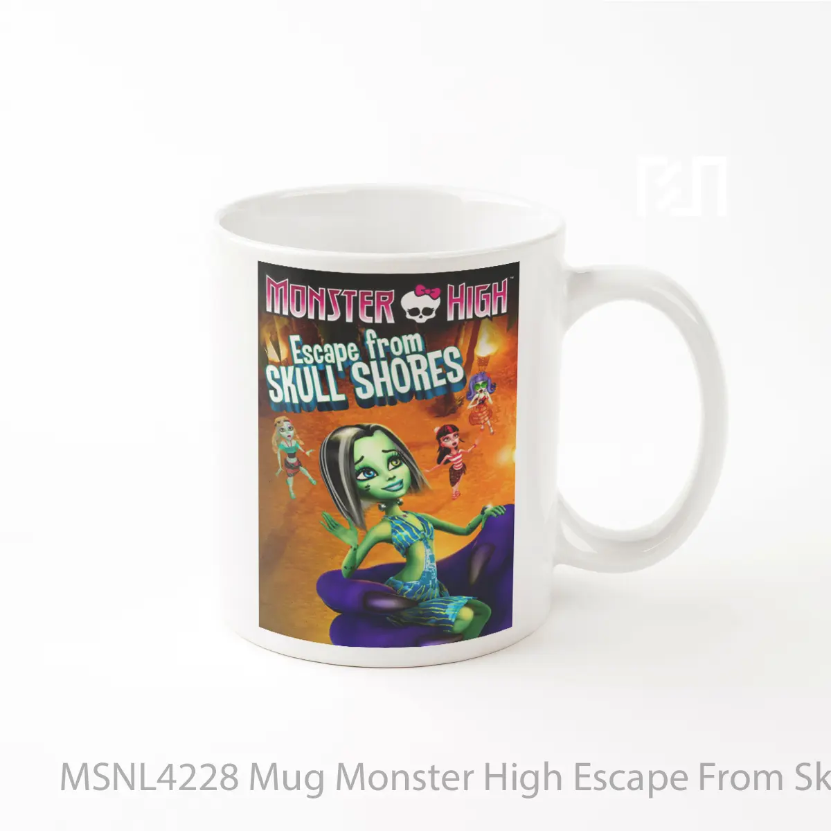 Mug Monster High Escape From Skull Shores Gelas Keramik Tema Film MSNL4228