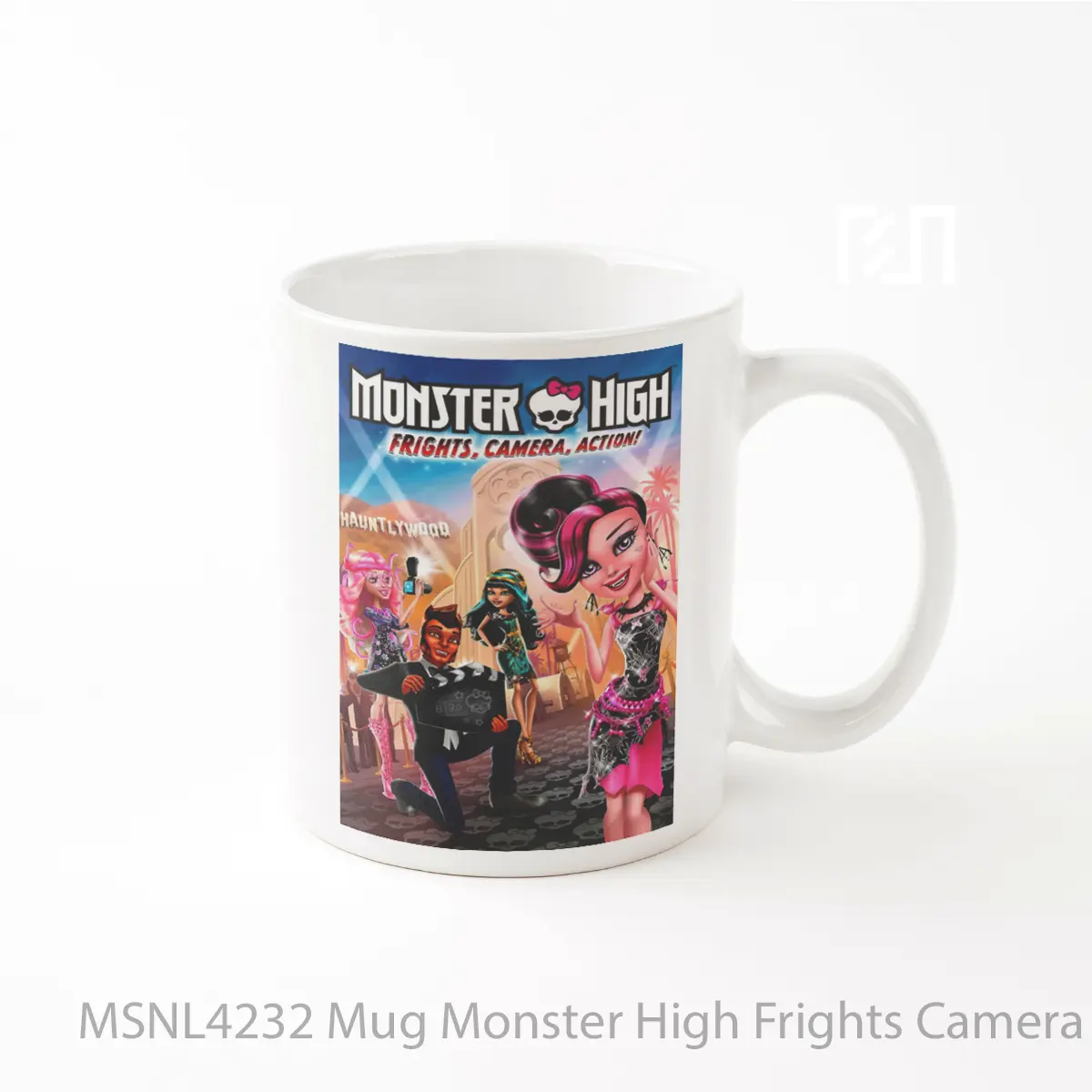 Mug Monster High Frights Camera Action Gelas Keramik Tema Film MSNL4232