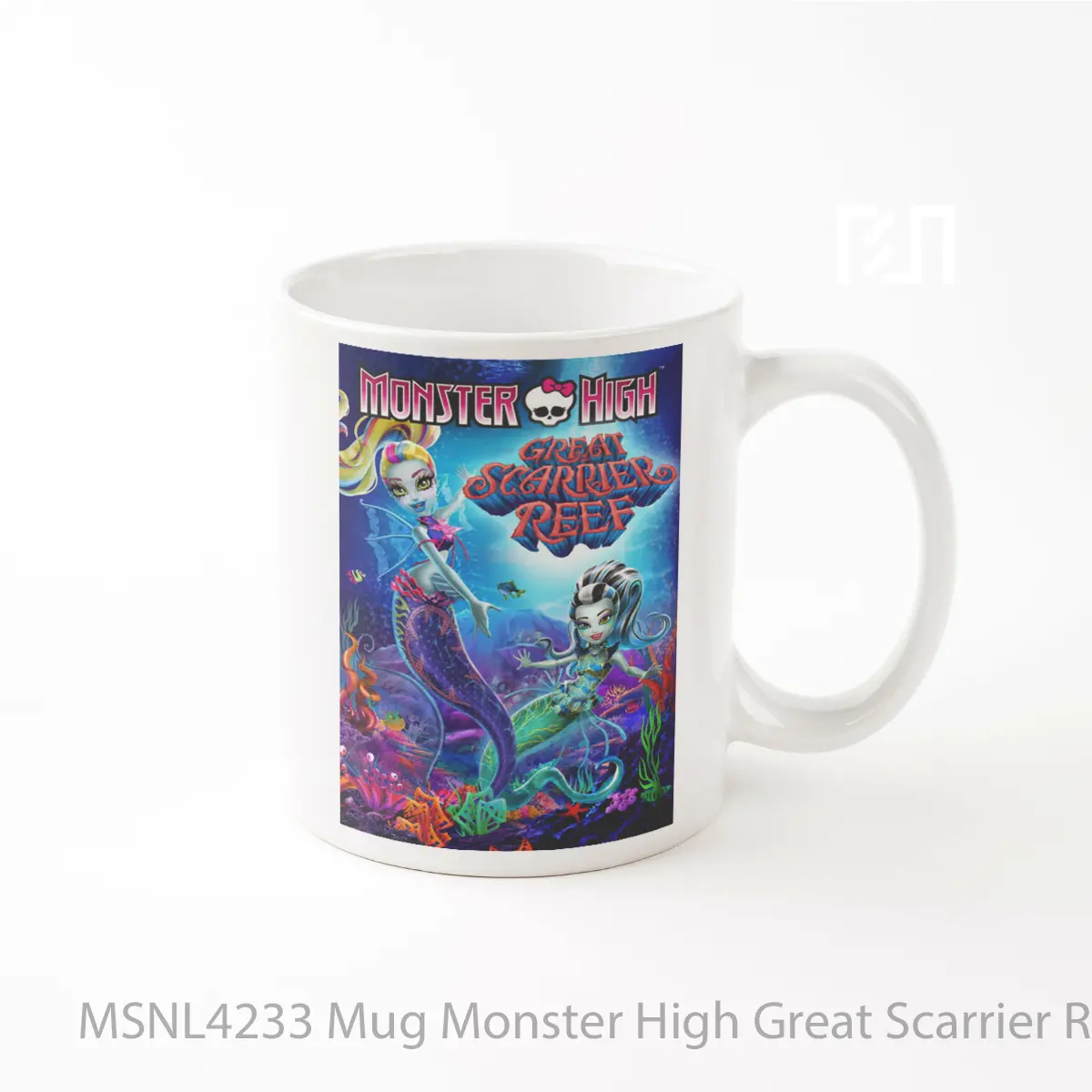 Mug Monster High Great Scarrier Reef Gelas Keramik Tema Film MSNL4233