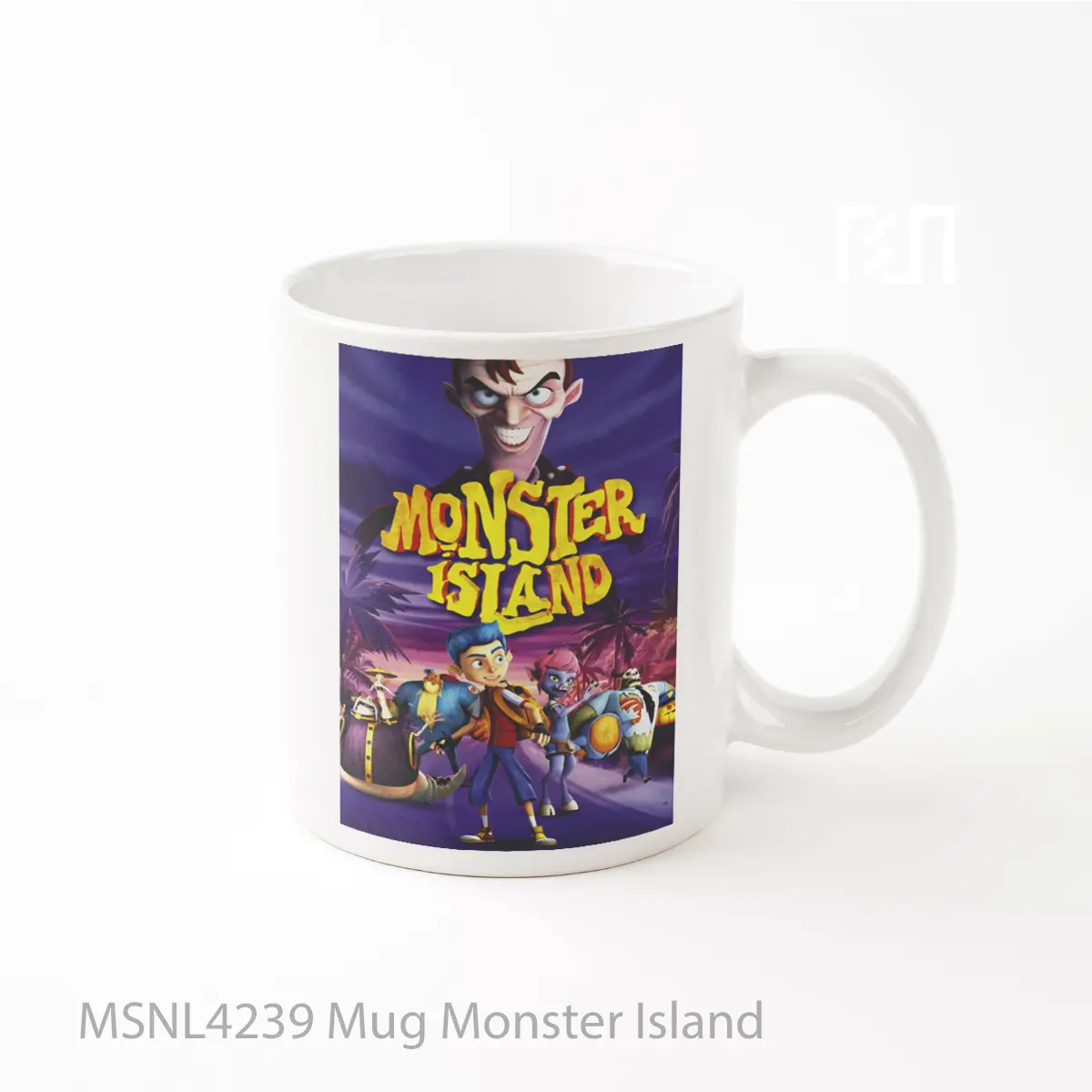 Mug Monster Island Gelas Keramik Tema Film MSNL4239